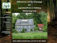 Tablet Screenshot of jugendwaldheim-rossberg.de